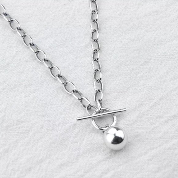 18” NEW 925 STERLING SILVER ROUND BEAD NECKLACE, NICE NECKLACE, CUTE NECKLACE - Picture 6 of 6